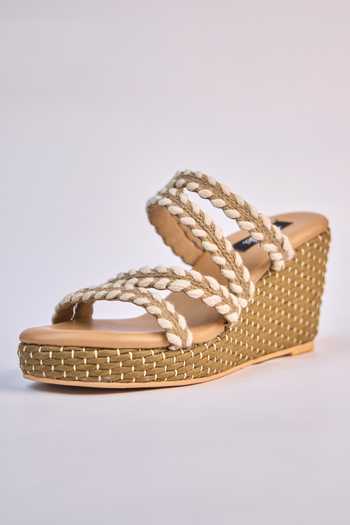 Shop_Miraki_Beige Braided Strappy Wedges 