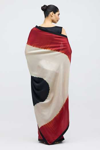 Shop_QUARTER_Black Silk Valley Of Dusk Saree _at_Aza_Fashions