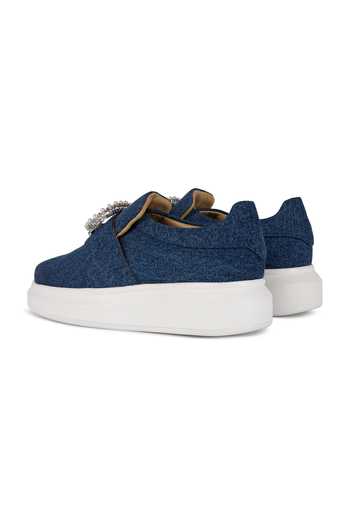 Anaar_Blue Denim Duchess Classic Sneakers _Online_at_Aza_Fashions
