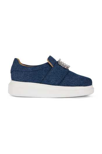 Anaar_Blue Denim Duchess Classic Sneakers _at_Aza_Fashions
