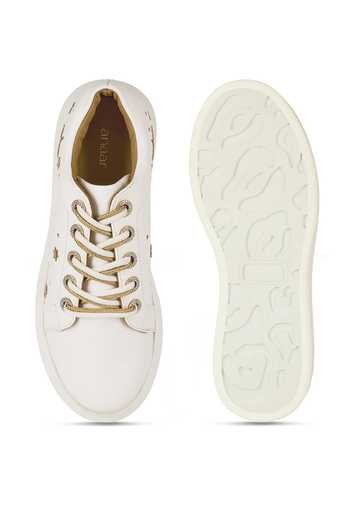 Shop_Anaar_White Stargazer Classic Sneakers _at_Aza_Fashions