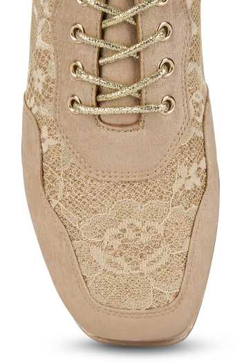 Anaar_Gold Memsahib Wedge Sneakers _Online