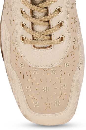 Buy_Anaar_Beige Re-dazzle Wedge Sneakers _Online