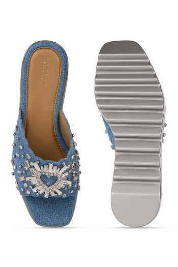 Shop_Anaar_Blue 90s Summer Wedge Sandals _at_Aza_Fashions