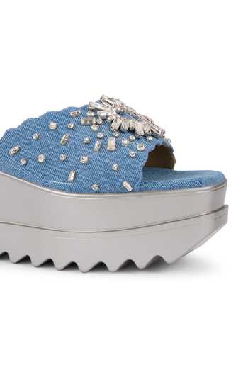 Buy_Anaar_Blue 90s Summer Wedge Sandals 