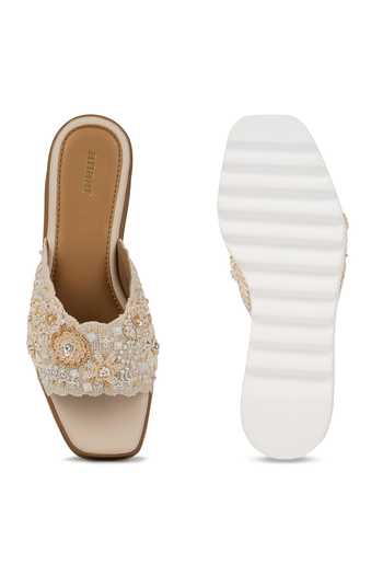 Shop_Anaar_Beige Bonita Wedge Sandals _at_Aza_Fashions