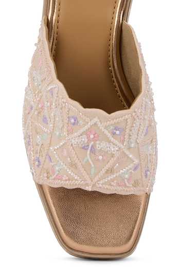 Shop_Anaar_Gold Botanique Wedge Sandals 