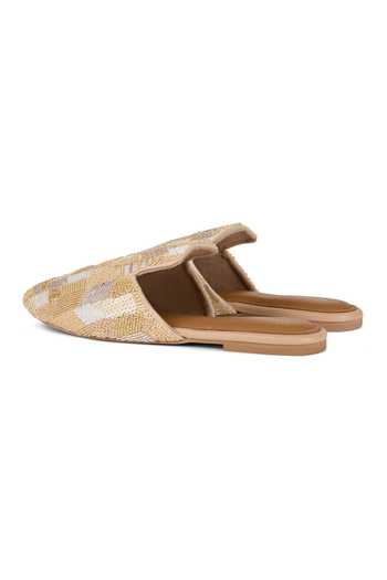 Buy_Anaar_Beige Odette Embroidered Mules _Online_at_Aza_Fashions