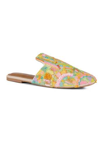 Buy_Anaar_Multi Color Funfetti Embroidered Mules _Online_at_Aza_Fashions