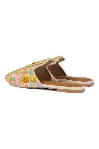 Shop_Anaar_Multi Color Funfetti Embroidered Mules _Online_at_Aza_Fashions
