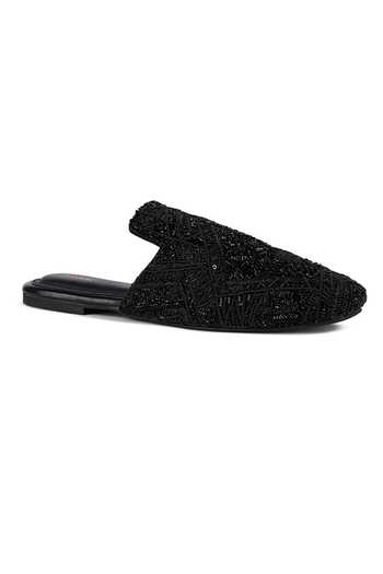 Buy_Anaar_Black Raat Baaki Mules _Online_at_Aza_Fashions