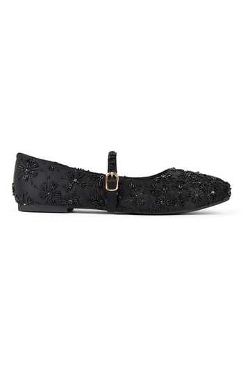 Buy_Anaar_Black Delhi Dastaan Ballerinas _Online_at_Aza_Fashions