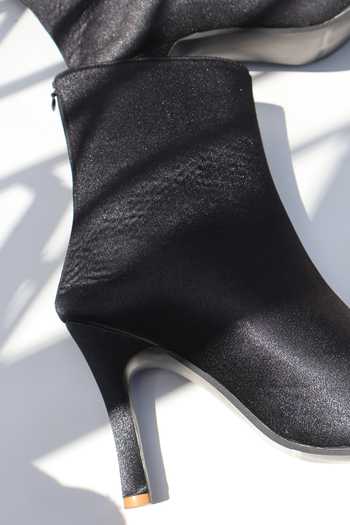Shradha Hedau Footwear Couture_Black Sofia Peep Toe Heels _Online_at_Aza_Fashions