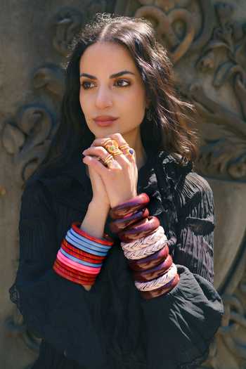 Maalicious Jewelry_Brown Lac Bangle - Single Pc _Online_at_Aza_Fashions