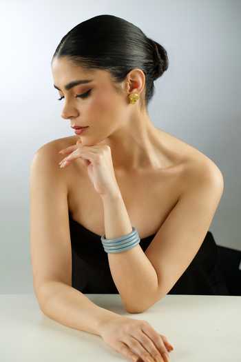 Maalicious Jewelry_Blue Lac Bangle - Single Pc _at_Aza_Fashions