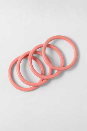 Shop_Maalicious Jewelry_Pink Lac Bangle Single Pc _at_Aza_Fashions