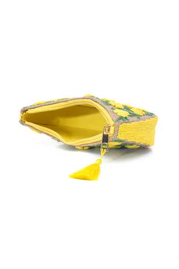 APT FOREVER_Yellow Garden Glow Clutch Bag _Online_at_Aza_Fashions