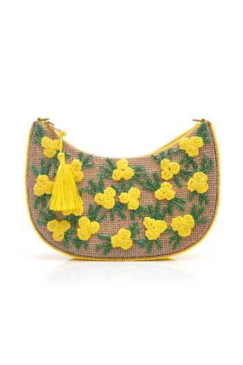 Shop_APT FOREVER_Yellow Garden Glow Clutch Bag _at_Aza_Fashions