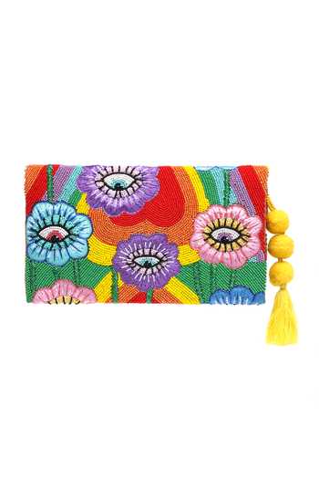 APT FOREVER_Pink Flowery Eyes Clutch Bag _Online