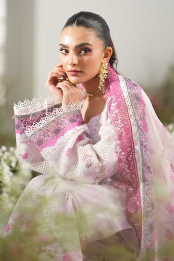 RINESSA_Pink Cotton, Silk Square Neck Passion Printed Kurta Set _Online_at_Aza_Fashions