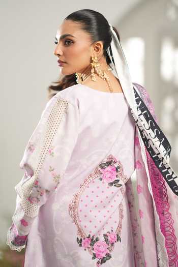 Buy_RINESSA_Pink Cotton, Silk Square Neck Passion Printed Kurta Set _Online_at_Aza_Fashions