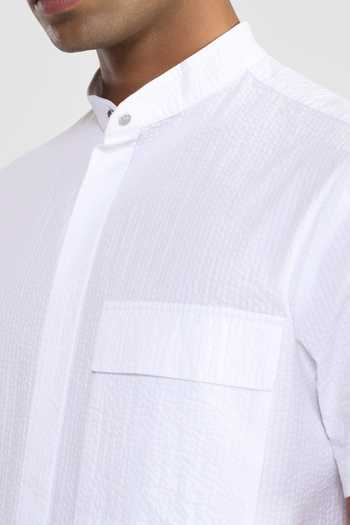 Shop_Perona_White Cotton Joey Shirt _Online_at_Aza_Fashions