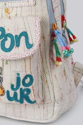 Buy_CHOOSE KIND_Multi Color Chinchilla New York Backpack _Online_at_Aza_Fashions