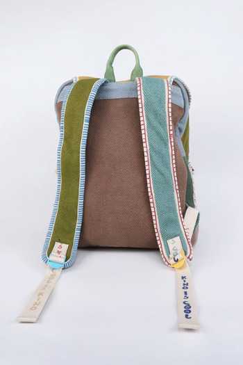 Shop_CHOOSE KIND_Multi Color Chinchilla Pausepop Backpack _at_Aza_Fashions