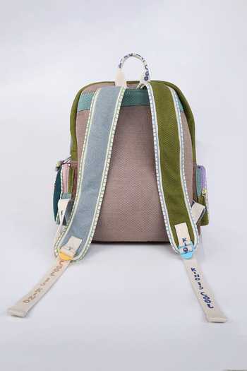 Shop_CHOOSE KIND_Multi Color Chinchilla Wander Winks Backpack _at_Aza_Fashions