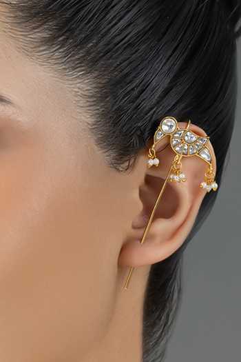 Shop_Joules by Radhika_Multi Color Lavika Ear Cuffs _at_Aza_Fashions