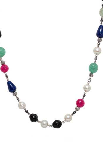 Joules by Radhika_Multi Color Reyana Beaded Necklace _Online_at_Aza_Fashions