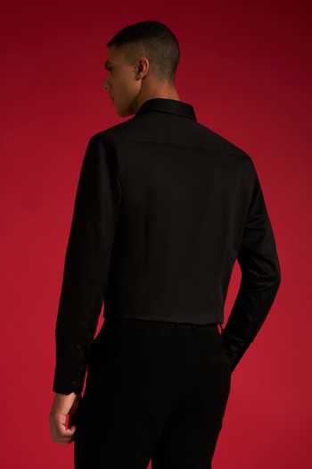 Shop_Philocaly_Black Cotton Sablerays Shirt _at_Aza_Fashions