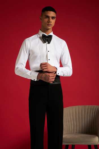 Philocaly_White Cotton Pristine Shirt _Online_at_Aza_Fashions