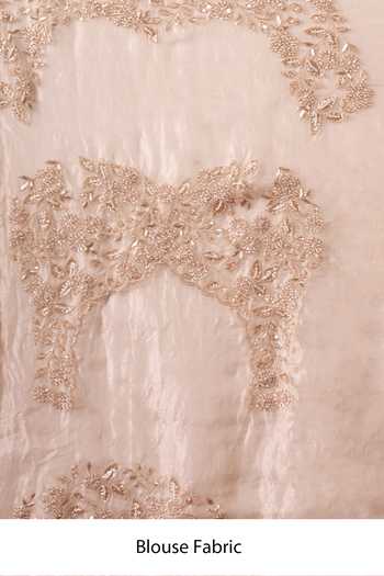 Buy_Azeera_Ivory Tissue Zaveria Embroidered Saree With Unstitched Blouse Piece _Online_at_Aza_Fashions