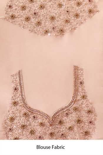 Shop_Azeera_Ivory Tissue Navneet Embroidered Saree With Unstitched Blouse Piece 