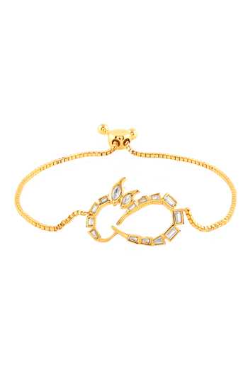 Shop_Isharya_Gold Plated Khargosha Cuff Bracelet _at_Aza_Fashions