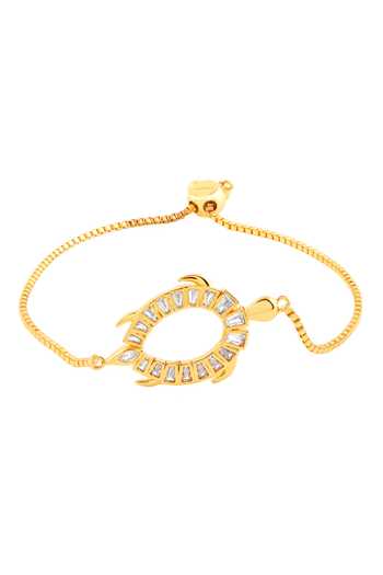 Shop_Isharya_Gold Plated Koorma Cuff Bracelet _at_Aza_Fashions