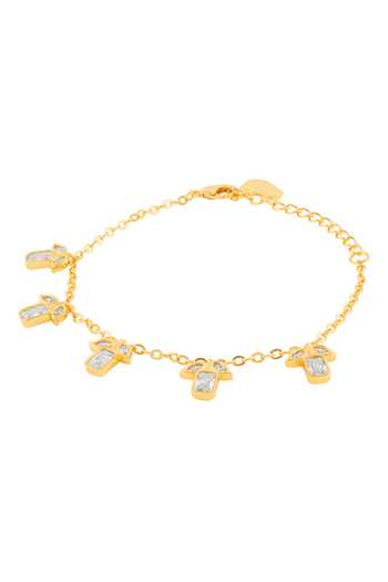 Isharya_Gold Plated Keeva Chain Bracelet _Online_at_Aza_Fashions