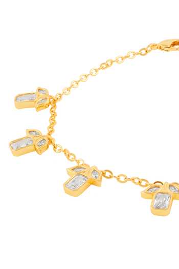 Buy_Isharya_Gold Plated Keeva Chain Bracelet _Online_at_Aza_Fashions