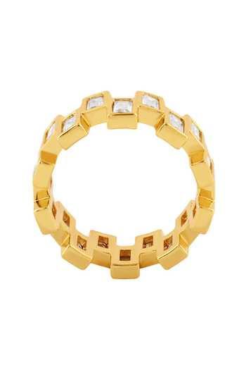 Isharya_Gold Plated Taru Eternity Ring _Online_at_Aza_Fashions