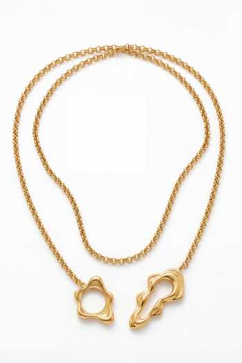 Shop_Mnsh_Gold Plated Lariat Drop Necklace _at_Aza_Fashions