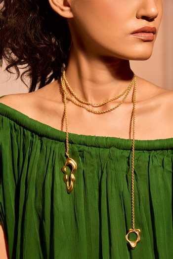Shop_Mnsh_Gold Plated Lariat Drop Necklace _Online_at_Aza_Fashions
