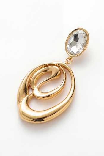 Buy_Mnsh_Gold Plated Mirror Stone Earrings _Online_at_Aza_Fashions