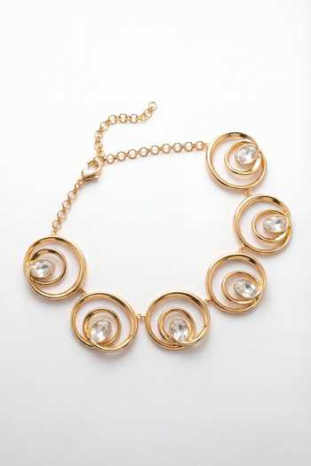 Mnsh_Gold Plated Fluid Choker _Online_at_Aza_Fashions