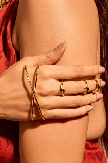 Buy_Mnsh_Gold Plated Aura Palm Cuff And Ring Set _Online_at_Aza_Fashions