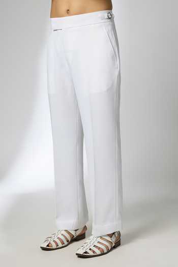 Salil Bhatia_Ivory Japanese Embroidered Kurta And Pant Set _Online_at_Aza_Fashions
