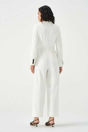 Shop_NOTEBOOK_Ivory Paolo Terry Rayon Tailored Lapel Wide-leg Jumpsuit _at_Aza_Fashions