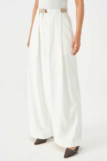 NOTEBOOK_Ivory Rayon Peyton Terry Wide-leg Pant _Online_at_Aza_Fashions