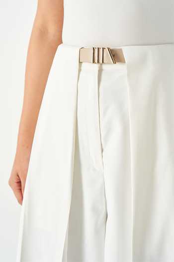 Buy_NOTEBOOK_Ivory Rayon Peyton Terry Wide-leg Pant _Online_at_Aza_Fashions