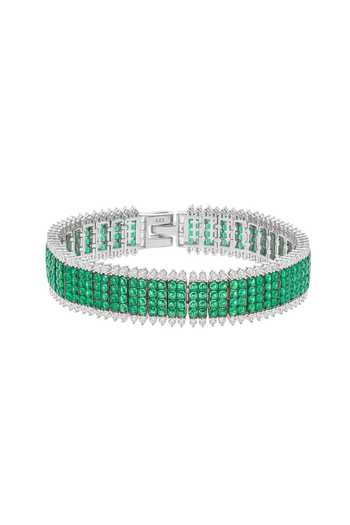 Shop_Miss Jo_Emerald Green Enchanted Path Tennis Bracelet _at_Aza_Fashions
